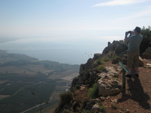 View of Galilee from Mt Arbel